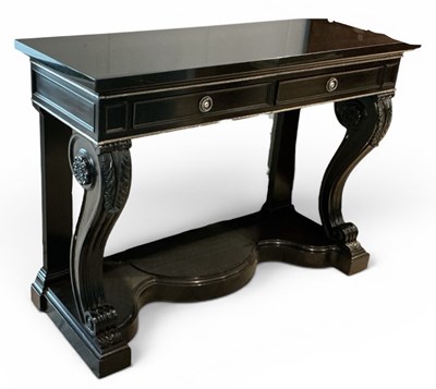 Lot 3 - RALPH LAUREN; a modern contemporary ebonised...