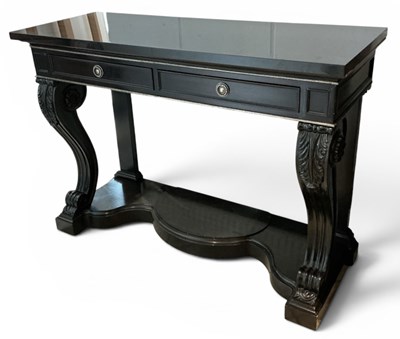 Lot 3 - RALPH LAUREN; a modern contemporary ebonised...