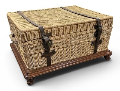 Lot 12 - RALPH LAUREN; a modern rectangular wicker...