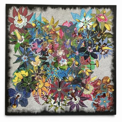 Lot 198 - ELVAN GULER ALPAY; a large oil on canvas,...