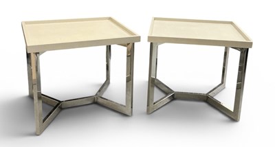 Lot 31 - BERNHARDT; a pair of modern contemporary faux...