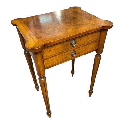 Lot 205 - A 19th century two drawer side table, height...