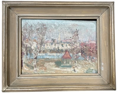 Lot 217 - FRANK BUDGEN (British, 1882-1971); oil on...