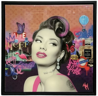 Lot 241 - MISS MASH; an original glazed mixed media,...