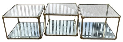 Lot 72 - A set of three modern chromed stainless steel...