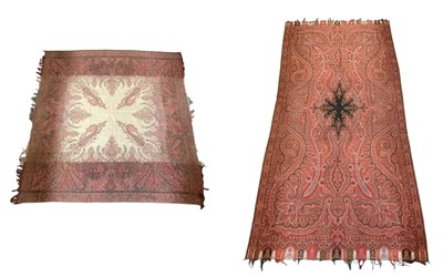Lot 1010 - Two Indian silk and woollen embroidered...