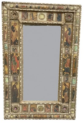 Lot 18 - An early 20th century rectangular wall mirror,...