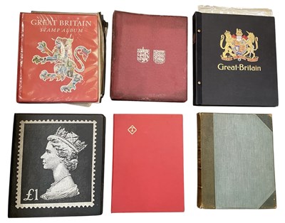 Lot 438 - Six albums of GB, Colonial and Channel Islands...
