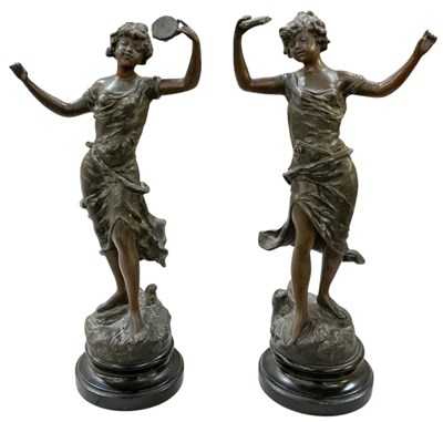 Lot 667 - AFTER R. RICHARD; a pair of early 20th century...