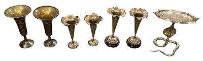 Lot 1057 - A late 19th/early 20th century Indian silver...