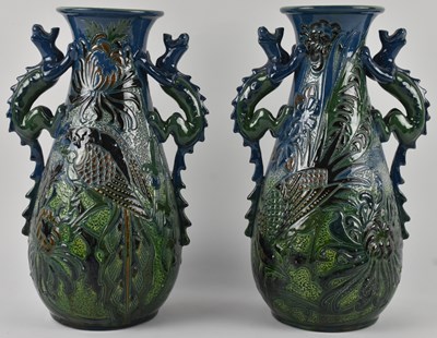 Lot 606 - CHARLES H. BRANNAM; a pair of late 19th/early...