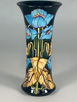 Lot MOORCROFT; a 'Blue Rhapsody' pattern vase,...