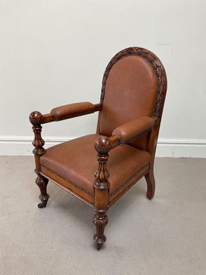 Lot 47 - A beautifully carved early Victorian Judge's...