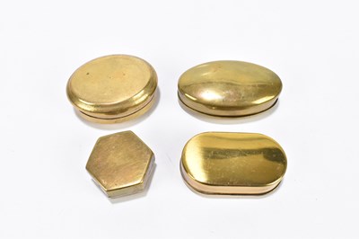 Lot 45 - Two Georgian brass snuff boxes