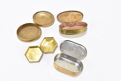 Lot 45 - Two Georgian brass snuff boxes