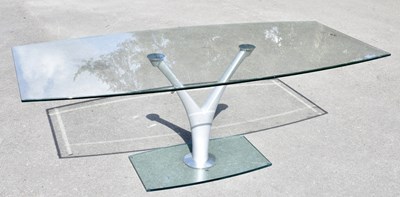 Lot 1684 - ROLF BENZ; a contemporary dining table with...