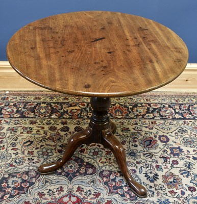 Lot 1589 - A George III mahogany tripod tilt-top...