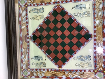 Lot 2046 - A late 19th century reverse painted picture on...