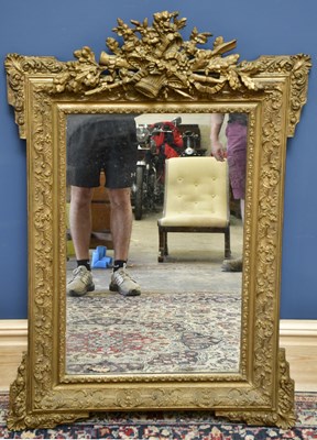 Lot 1696 - A 19th century gilt framed rectangular wall...