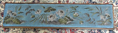 Lot 1627 - A Victorian mahogany and inlaid beadwork...