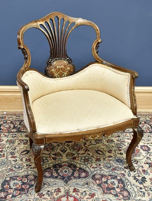 Lot 1561 - A 19th century ivory inlaid rosewood...
