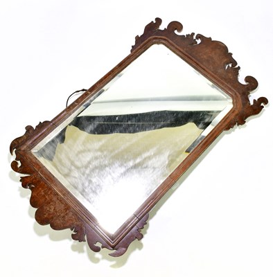 Lot 1649 - A 19th century fretwork wall mirror, height 79cm.