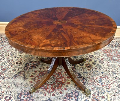 Lot 1558 - A 19th century flame mahogany and rosewood...