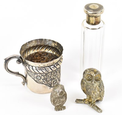 Lot 580 - A late Victorian hallmarked silver mug,...