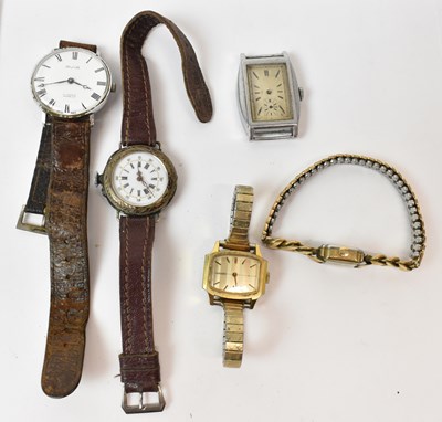 Lot 723 - Five assorted lady's/gentleman's wristwatches,...