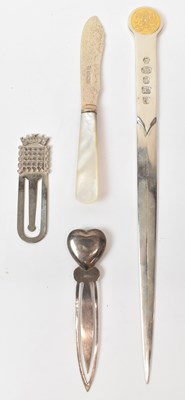 Lot 590 - A modern Sheffield hallmarked silver paper...