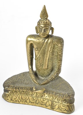 Lot 537 - A Ceylonese (Sri Lanka) gilt bronze figure of...