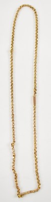 Lot 655 - A 9ct yellow gold necklace, approx 4.1g.