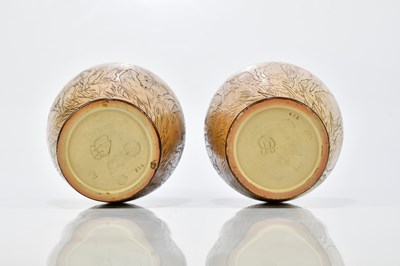 Lot 57 - HANNAH BARLOW FOR ROYAL DOULTON; a pair of...