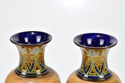 Lot 57 - HANNAH BARLOW FOR ROYAL DOULTON; a pair of...