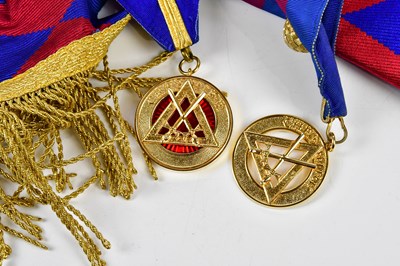 Lot 1391 - A small collection of Masonic regalia,...
