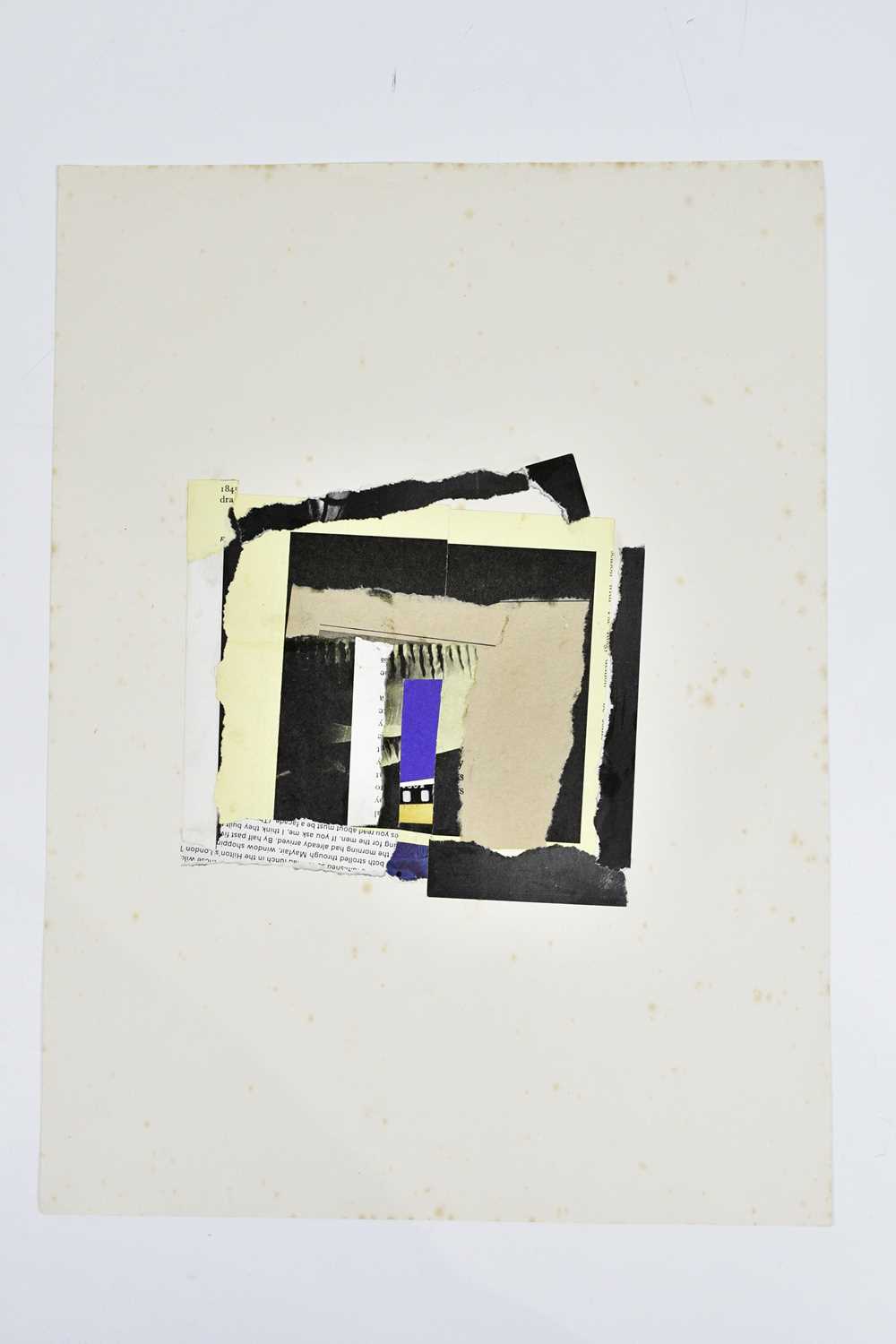 Lot 34 - HARRY OUSEY (1915-1985); collage, untitled,...