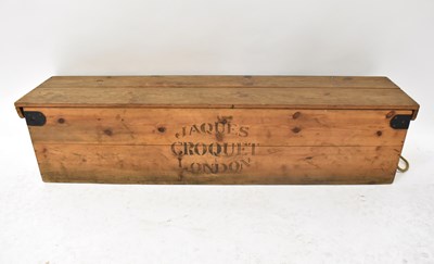 Lot 450 - A Jaques croquet set, in wooden case.