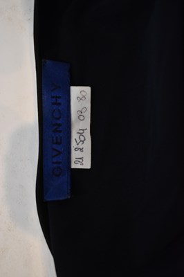 Lot 35 - GIVENCHY; a black 100% silk full length...