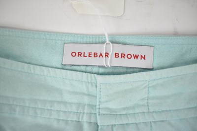 Lot 421 - ORLEBAR BROWN; a pair of green swimming shorts,...