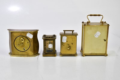 Lot 2322 - A group of eight modern carriage clocks,...
