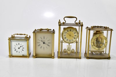 Lot 2322 - A group of eight modern carriage clocks,...
