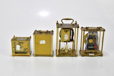 Lot 2322 - A group of eight modern carriage clocks,...