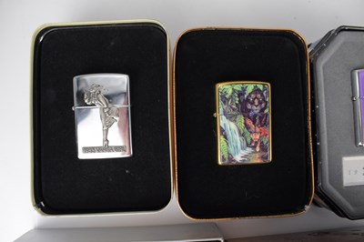 Lot 185 - ZIPPO; seven collectors' edition lighters,...