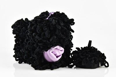 Lot 894 - LULU GUINNESS; a black Collectible Doogle...