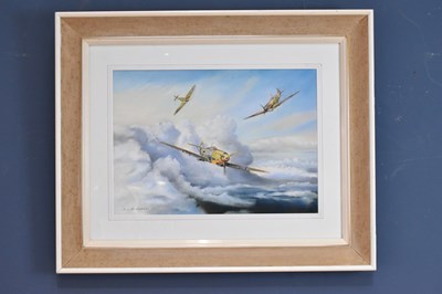 Lot 2481 - F L BURGESS; pastel, 'Dog Fight', signed, 33 x...