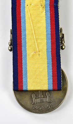 Lot 1537 - An Elizabeth II Gulf War Medal, with 16th...