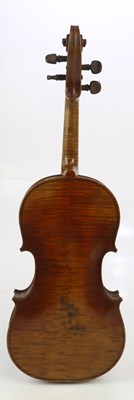 Lot 1004 - A full size French violin, Vuillaume copy with...