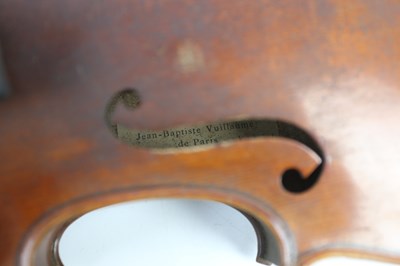 Lot 1004 - A full size French violin, Vuillaume copy with...