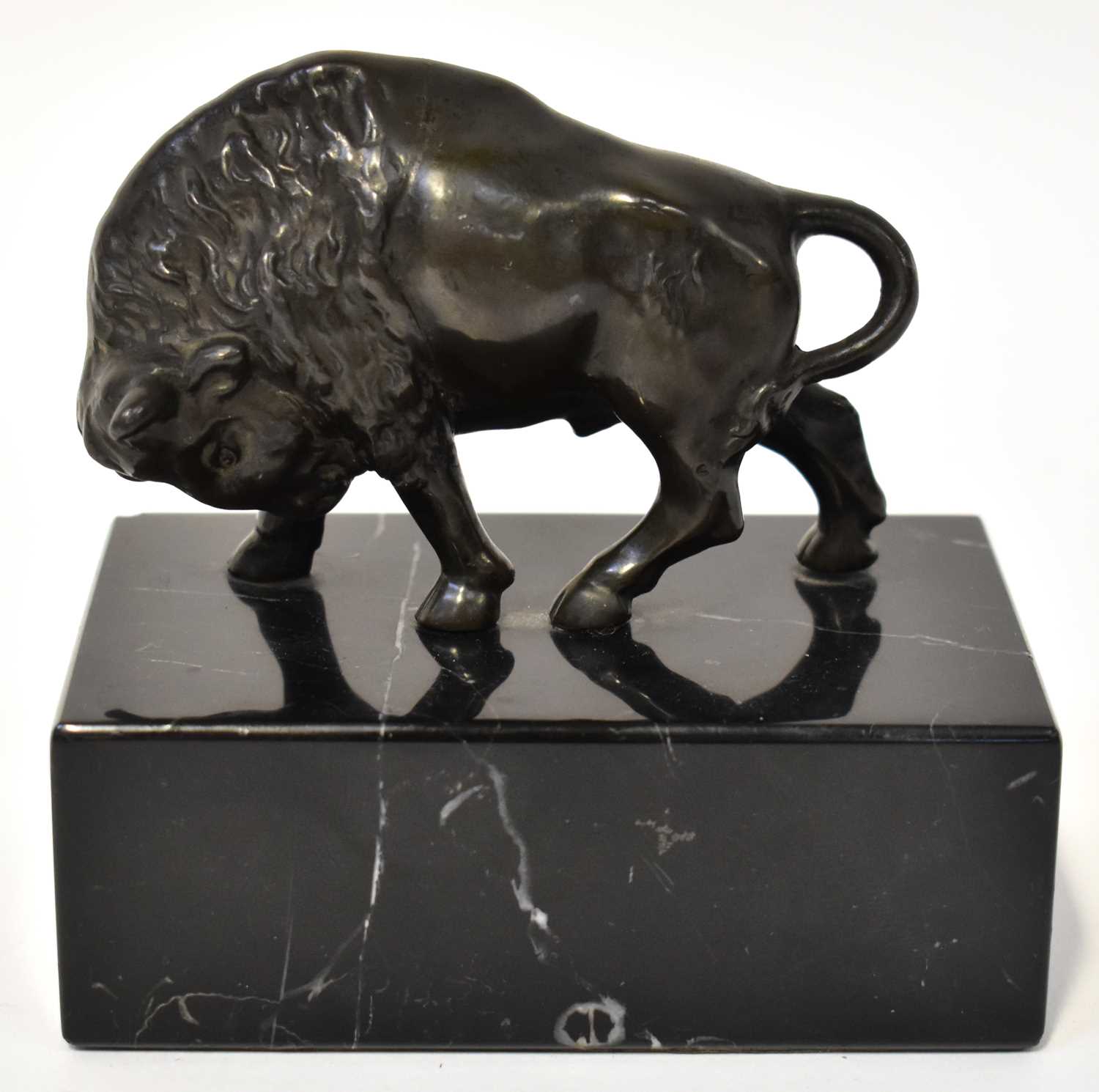 Lot 438 - A 19th century Continental bronze model of a...