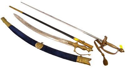 Lot 440 - A vintage dress sword, possibly Spanish, with...